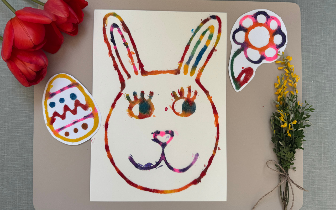 Bastelideen für Ostern: Salzbilder 