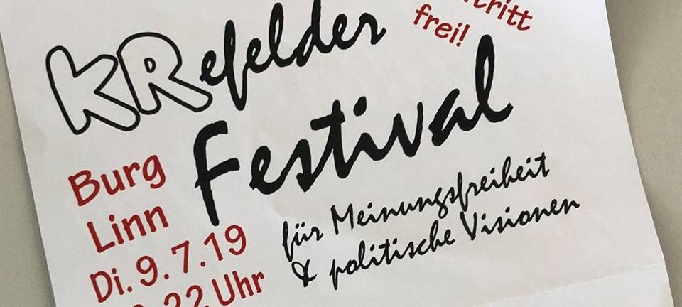 Burg Linn: Erstes "Festival für Meinungsfreiheit und politische Visionen"