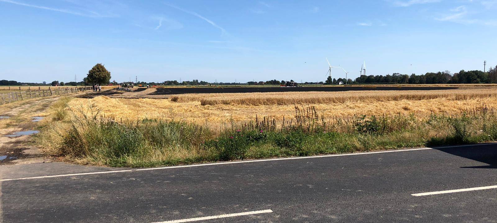 Großbrand auf Kempener Feld