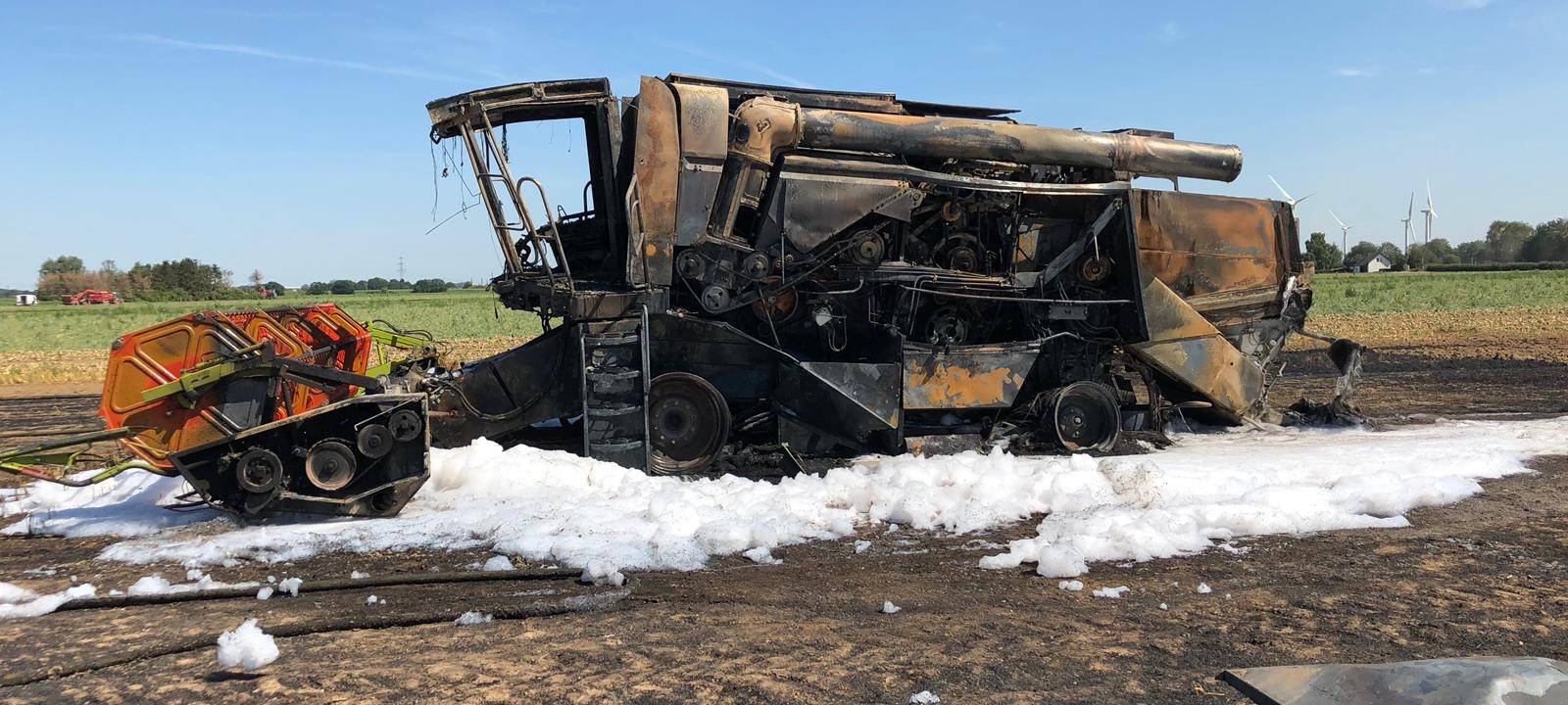 Großbrand auf Kempener Feld
