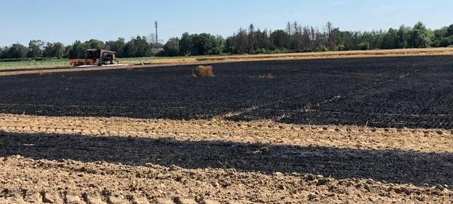 Großbrand auf Kempener Feld