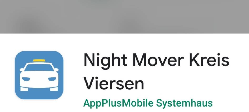 Jugend-Nacht-Taxi fährt