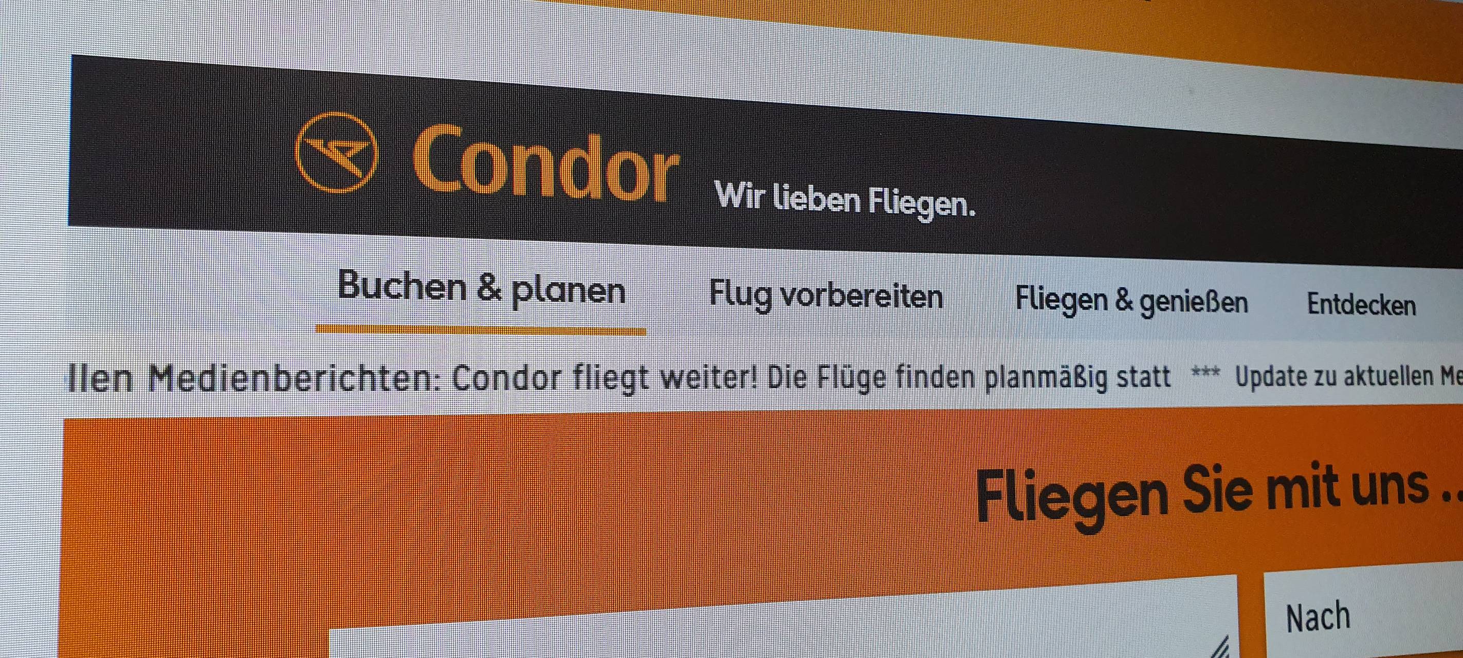 Condor fliegt in Düsseldorf weiter