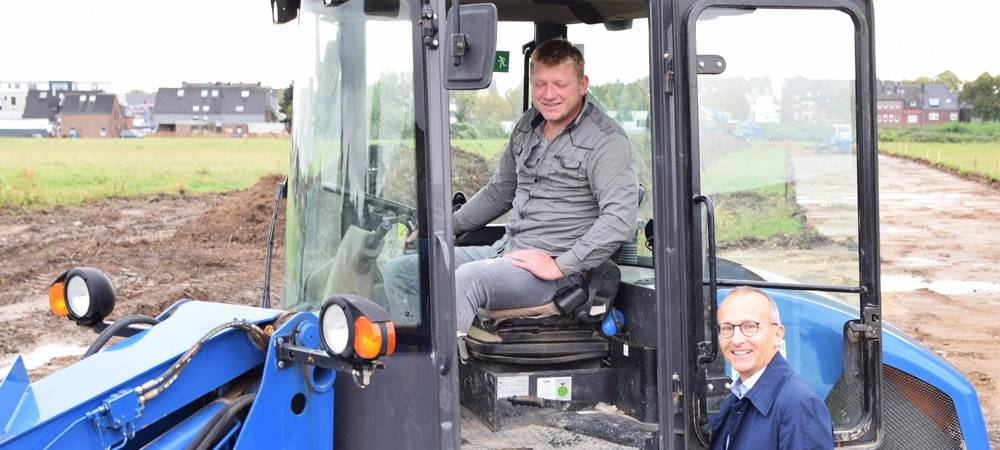 Arbeiten am Burgfeld beginnen