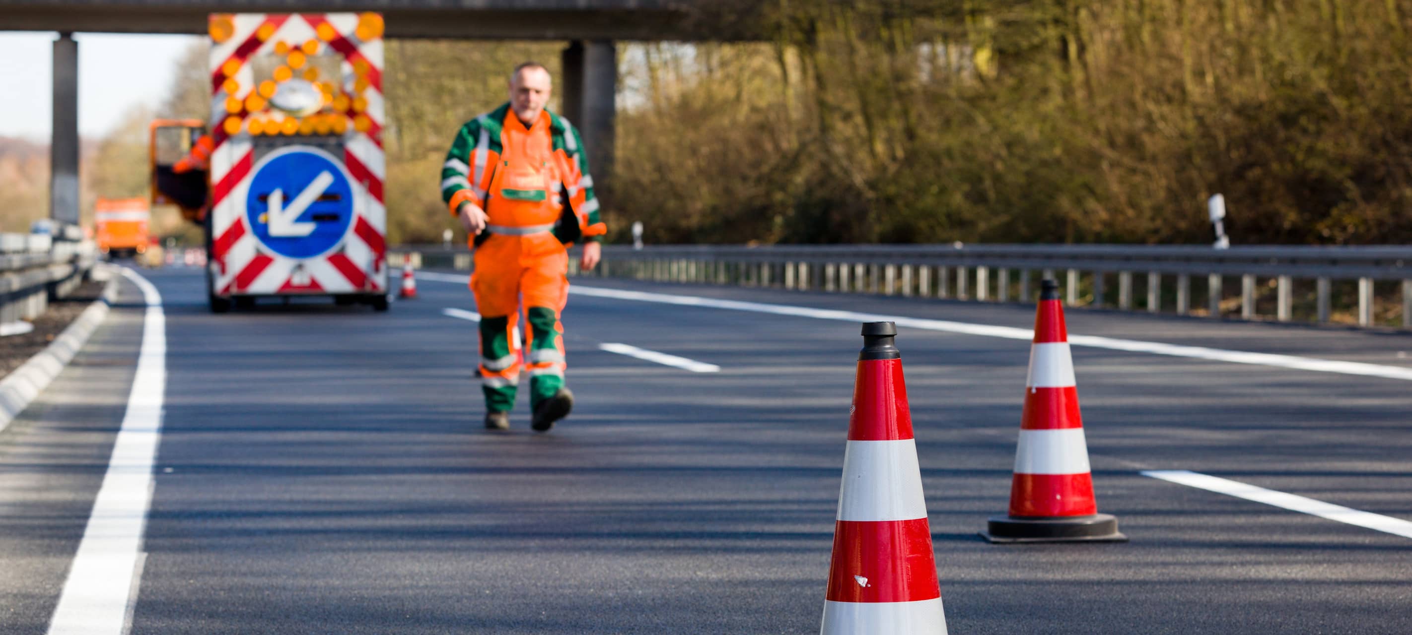 A52 eine Woche lang gesperrt