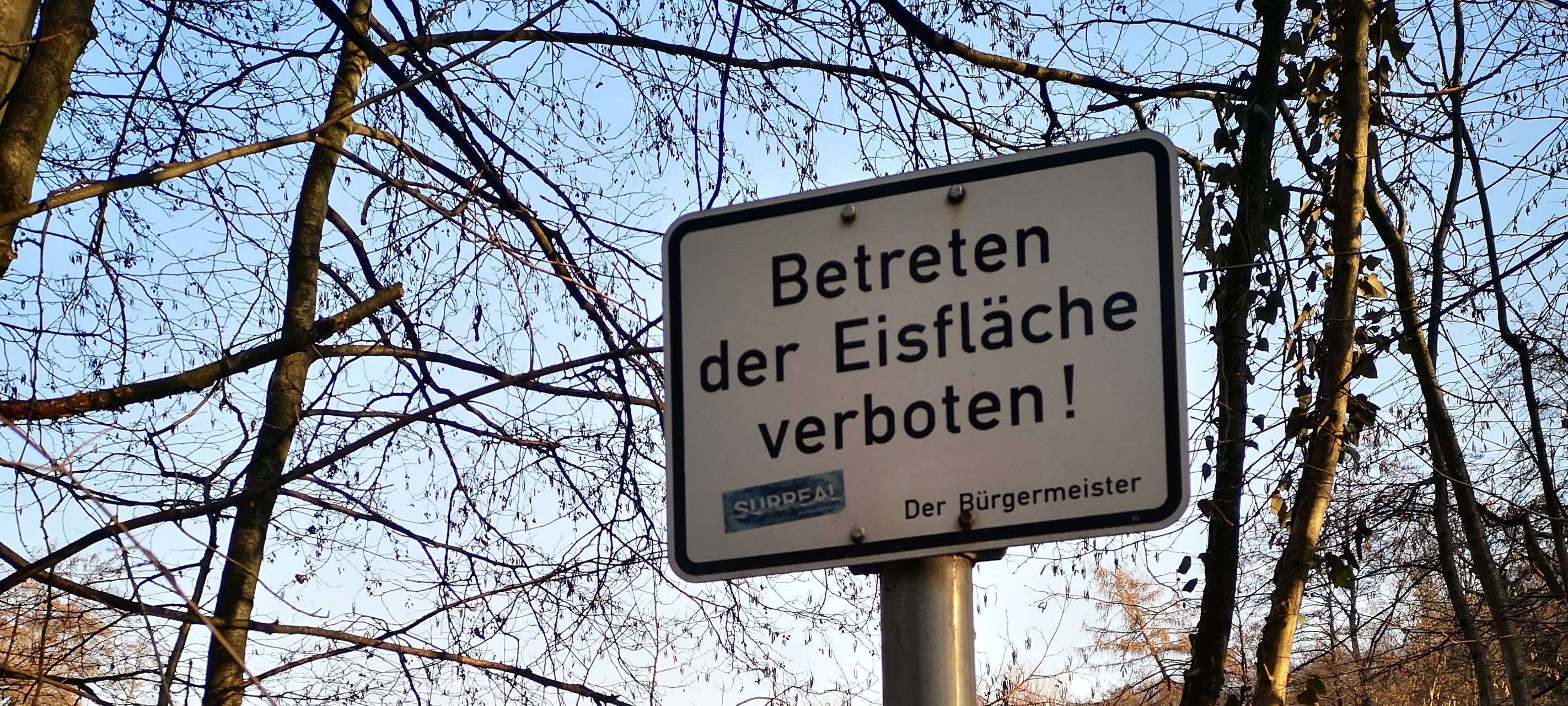 DLRG warnt: Eisflächen nicht betreten!
