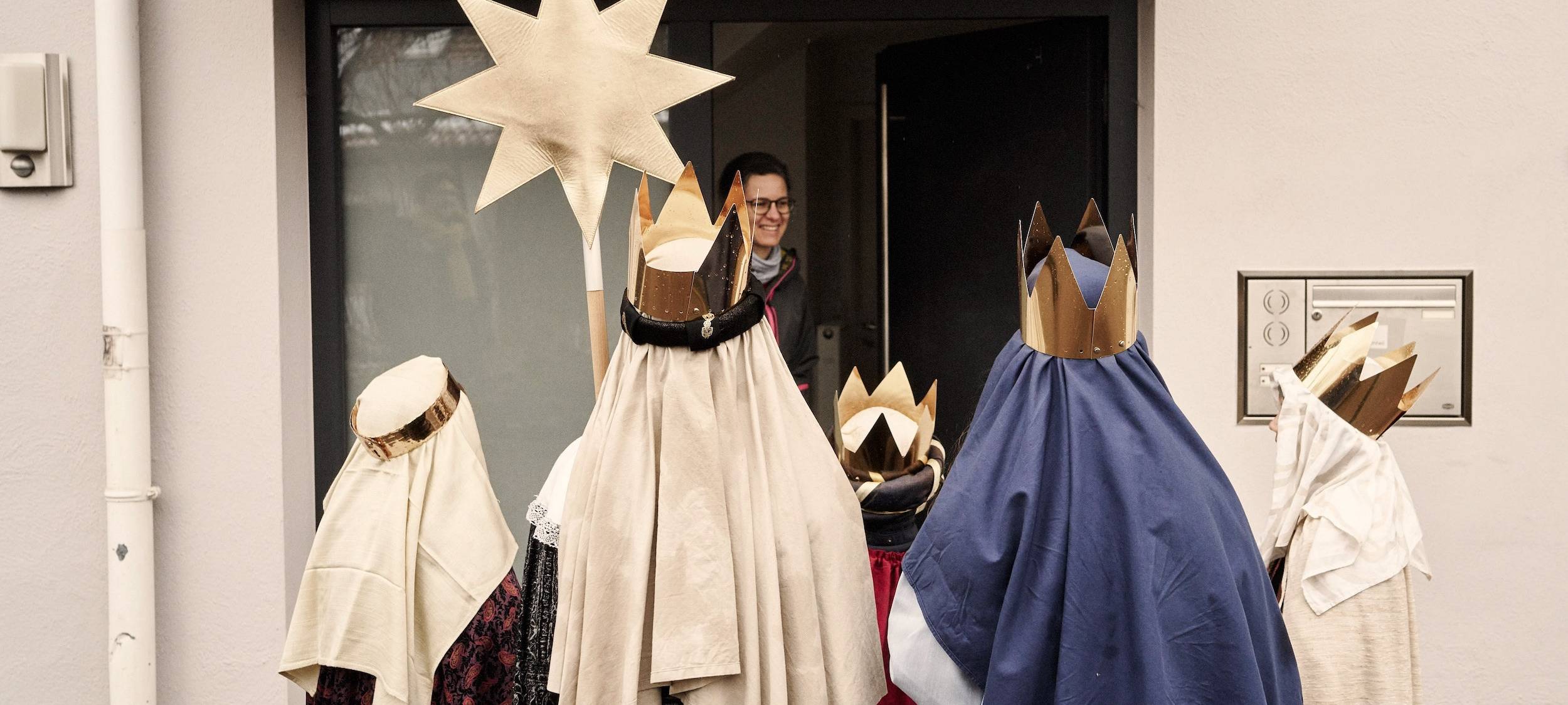 Sternsinger am Niederrhein unterwegs