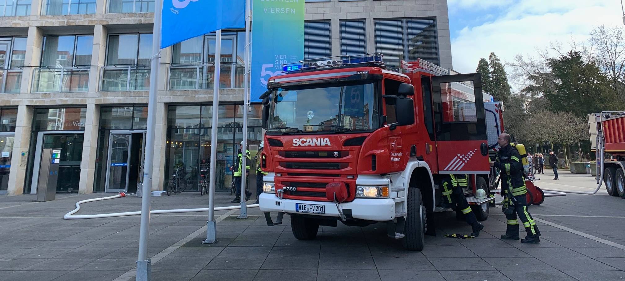 Brand im Viersener Stadthaus