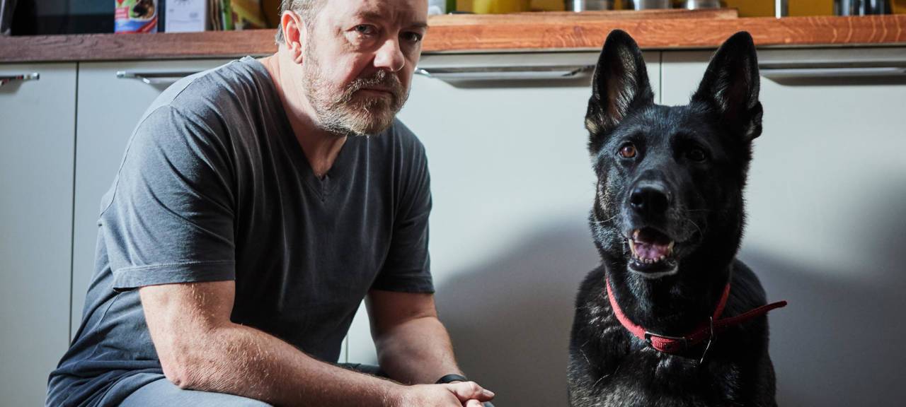 Tony und sein Hund.