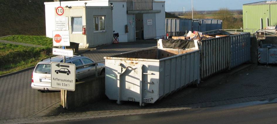 Wertstoffhöfe ab heute wieder auf