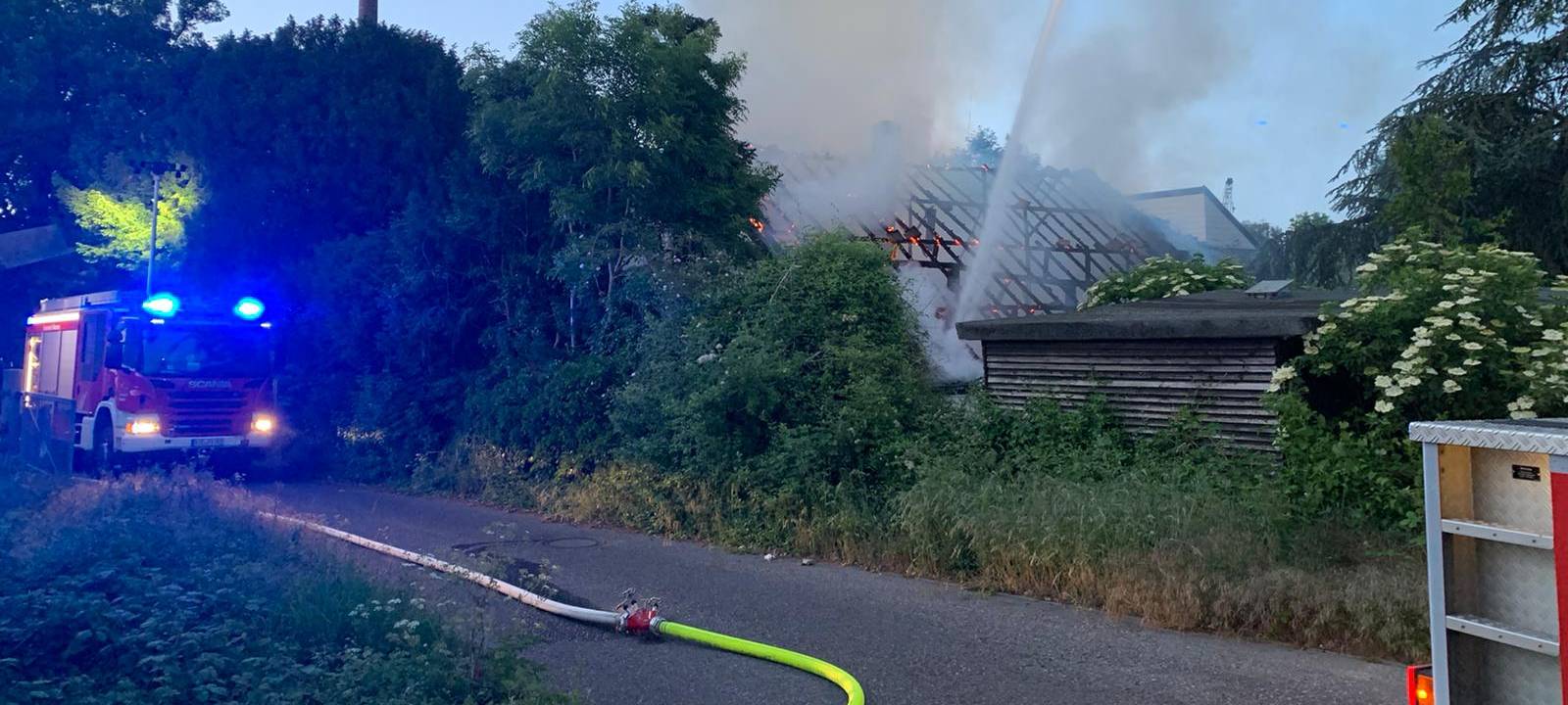 Leer stehendes Wohnhaus abgebrannt