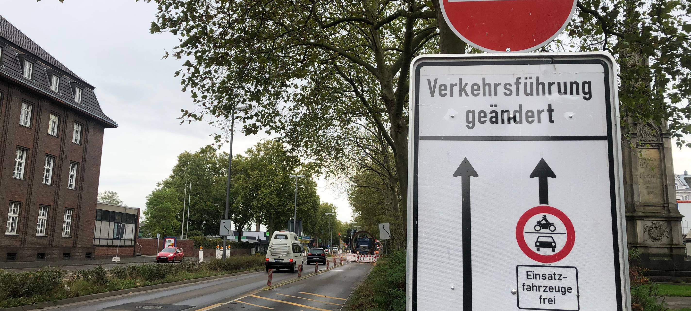 Neue Verkehrsführung in Viersen