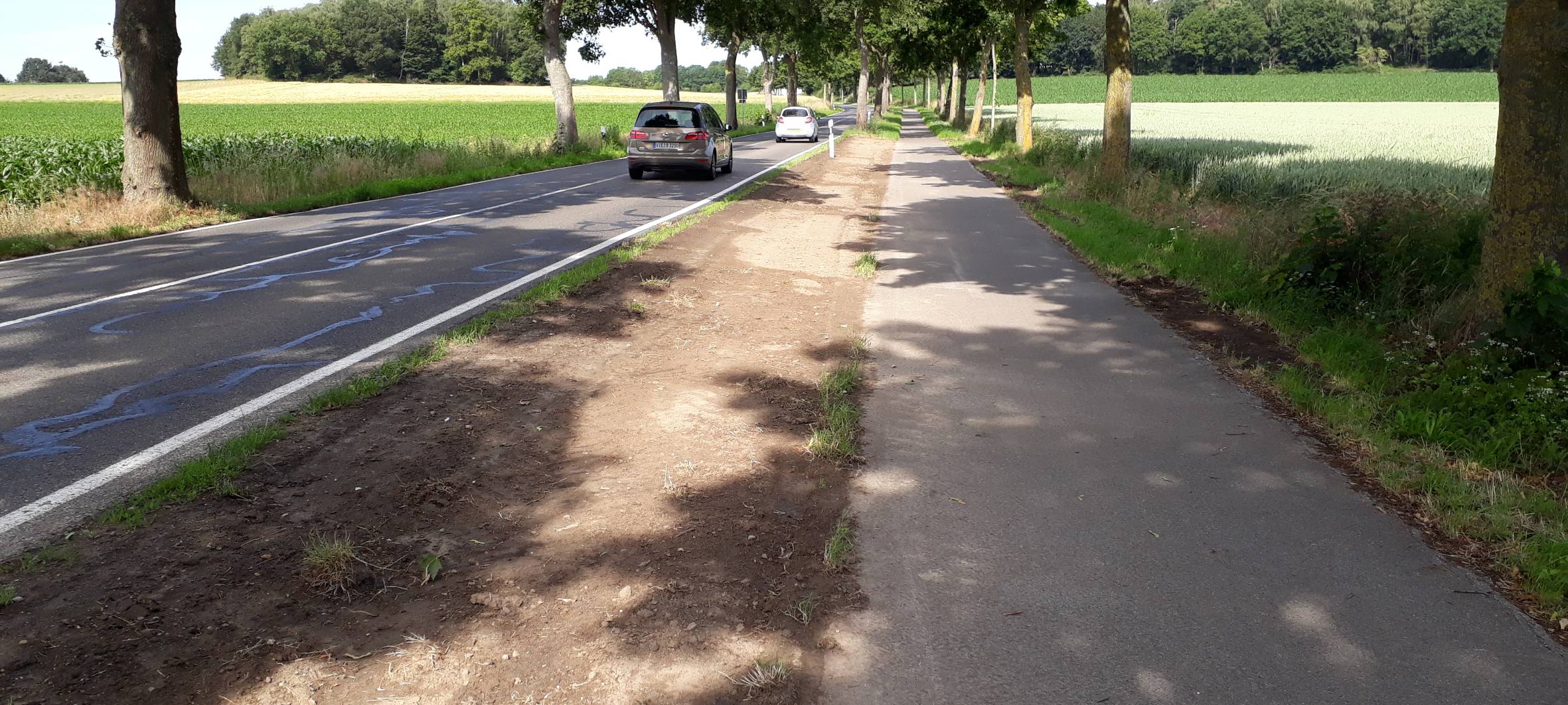 Bauarbeiten zwischen Hinsbeck und Grefrath