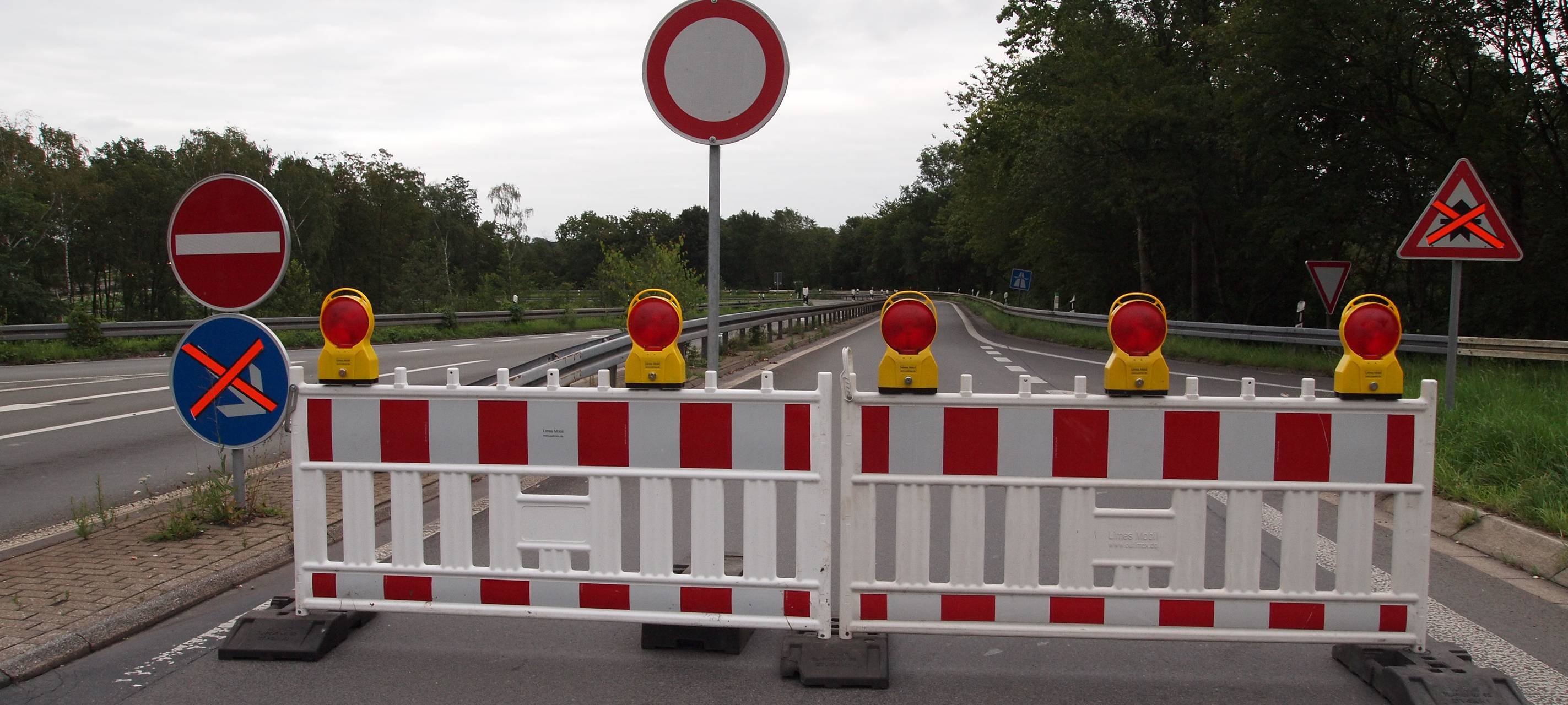 Niederrhein: Sperrung der A52