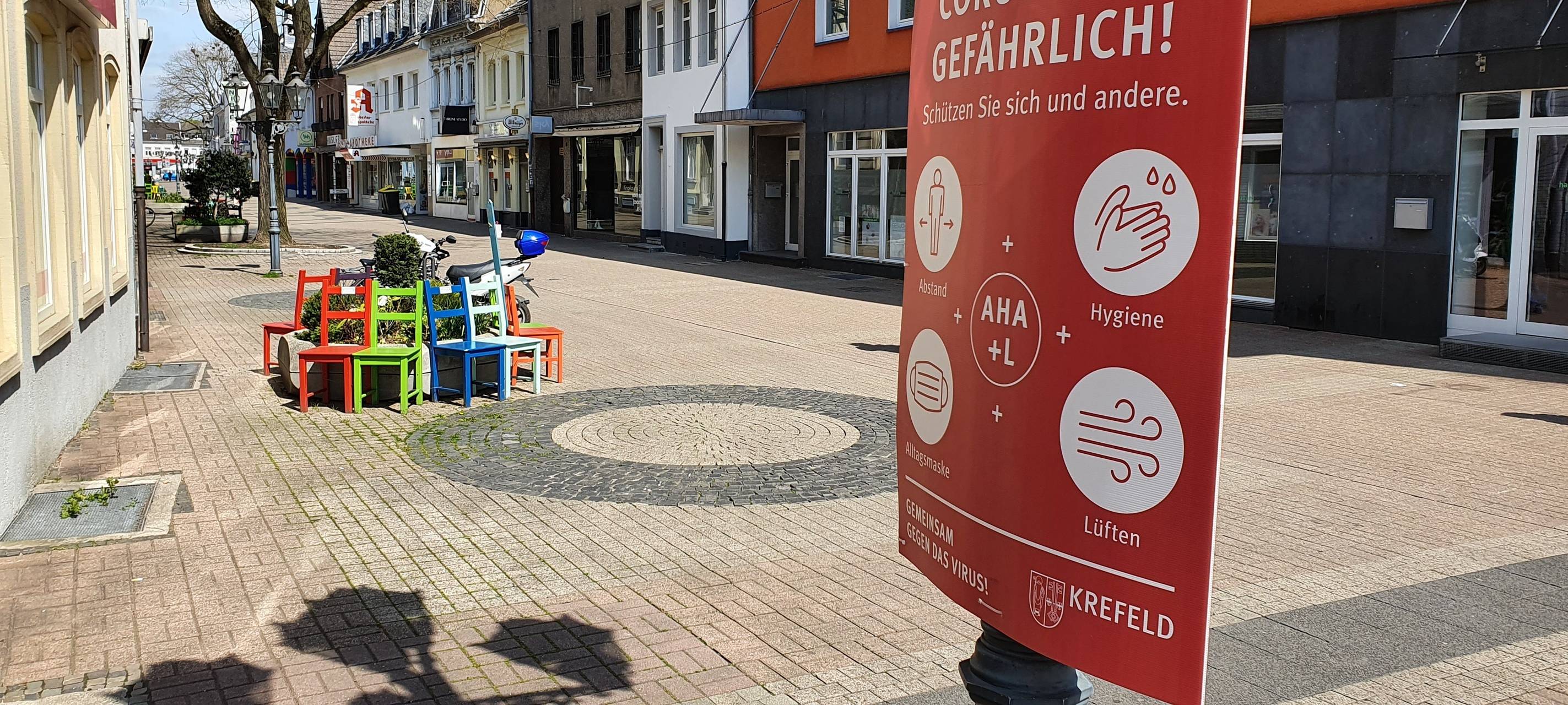 Maskenpflicht in Krefelder Innenstadt endet