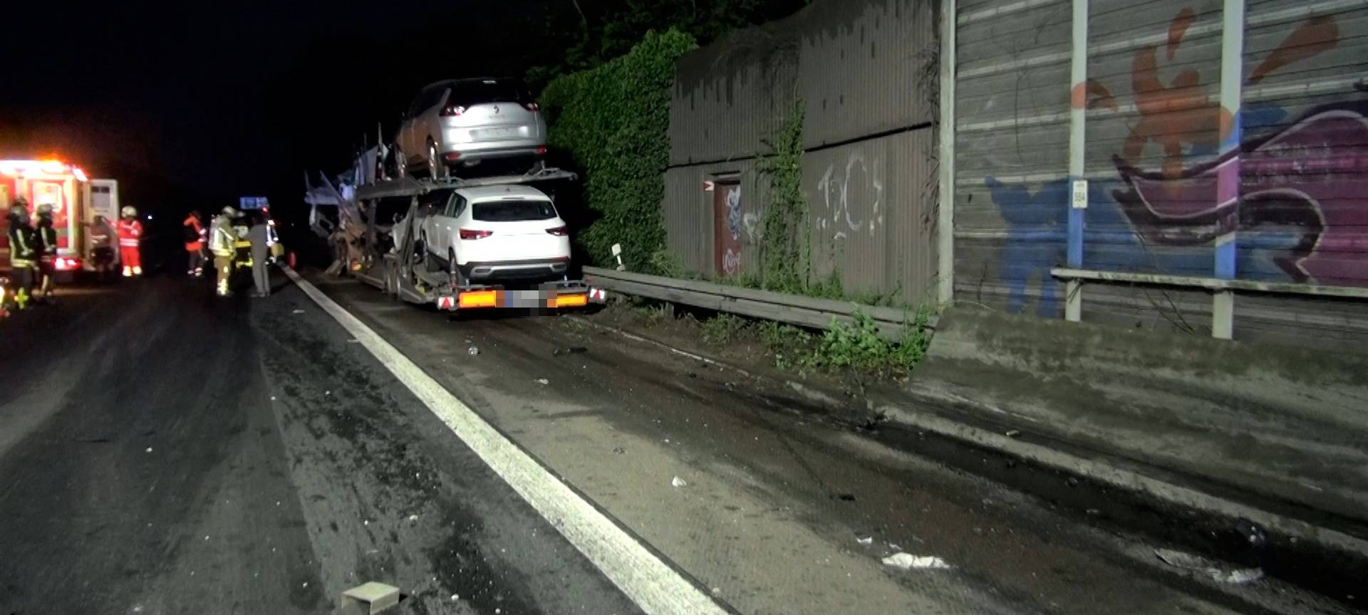 Reinigungsarbeiten auf der A57