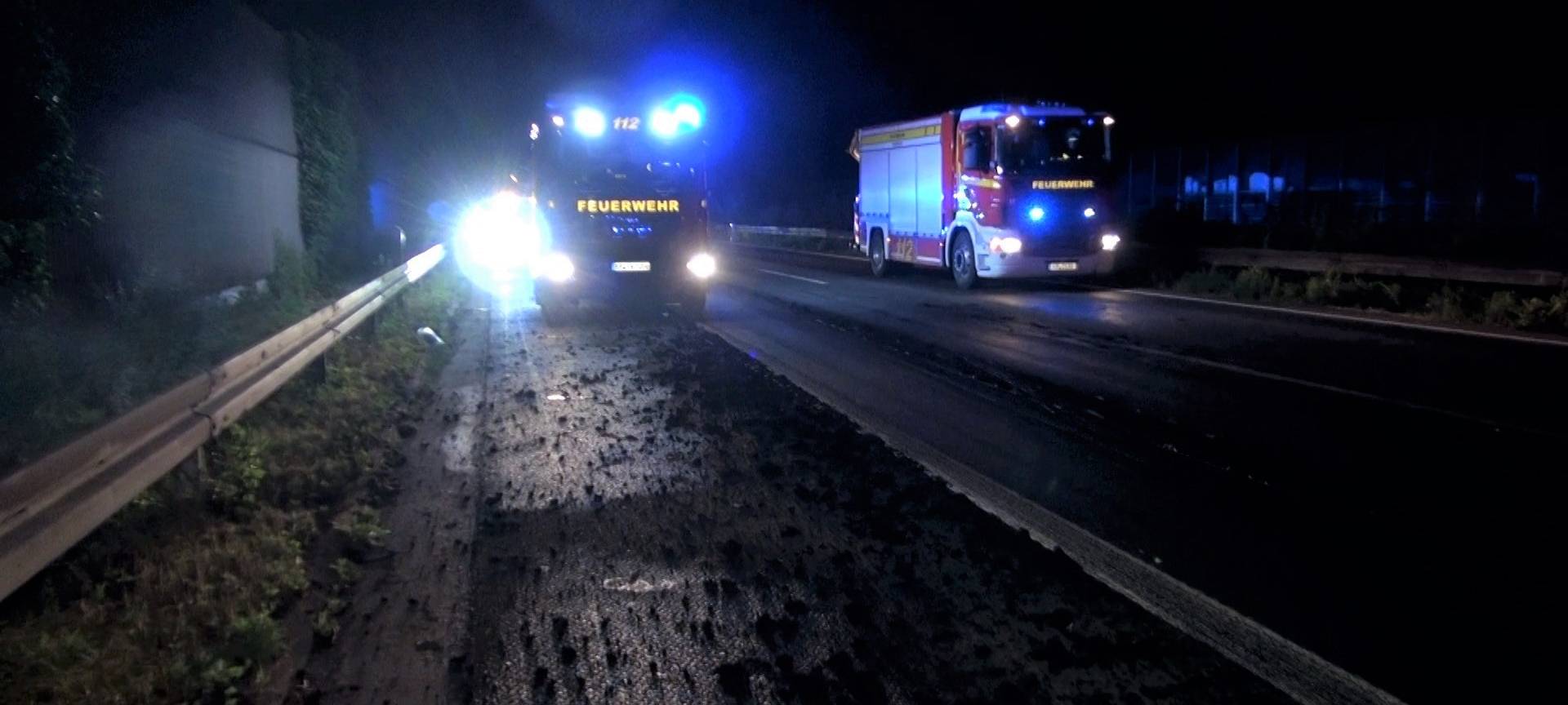 Reinigungsarbeiten auf der A57