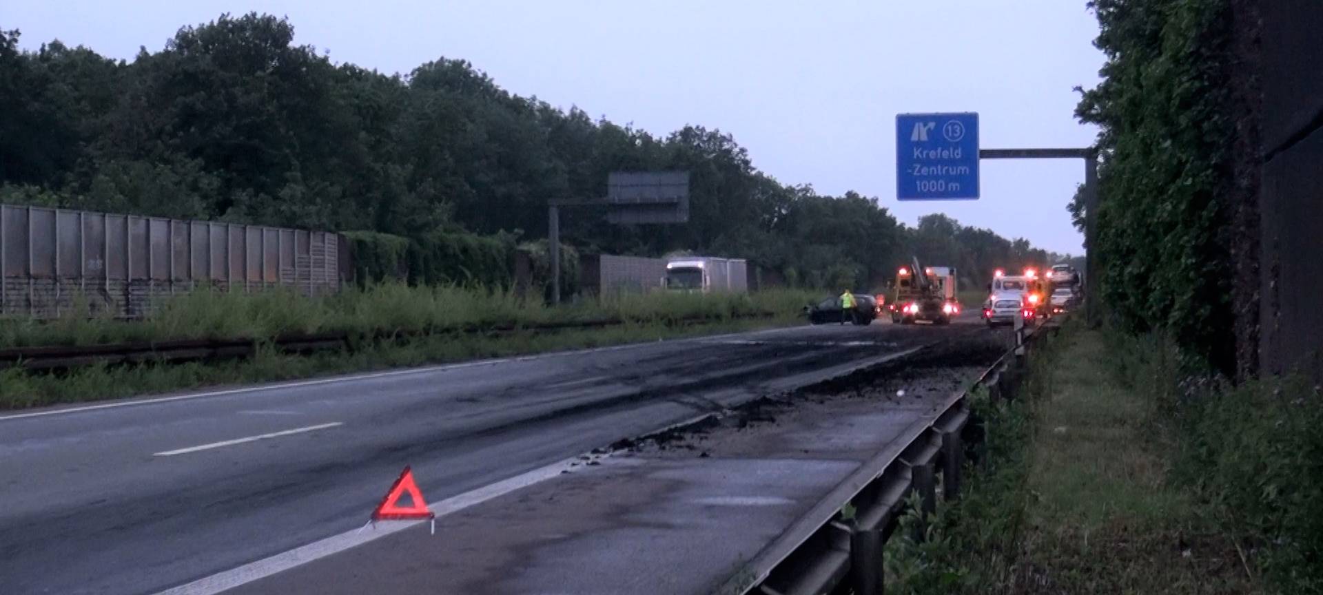 Reinigungsarbeiten auf der A57
