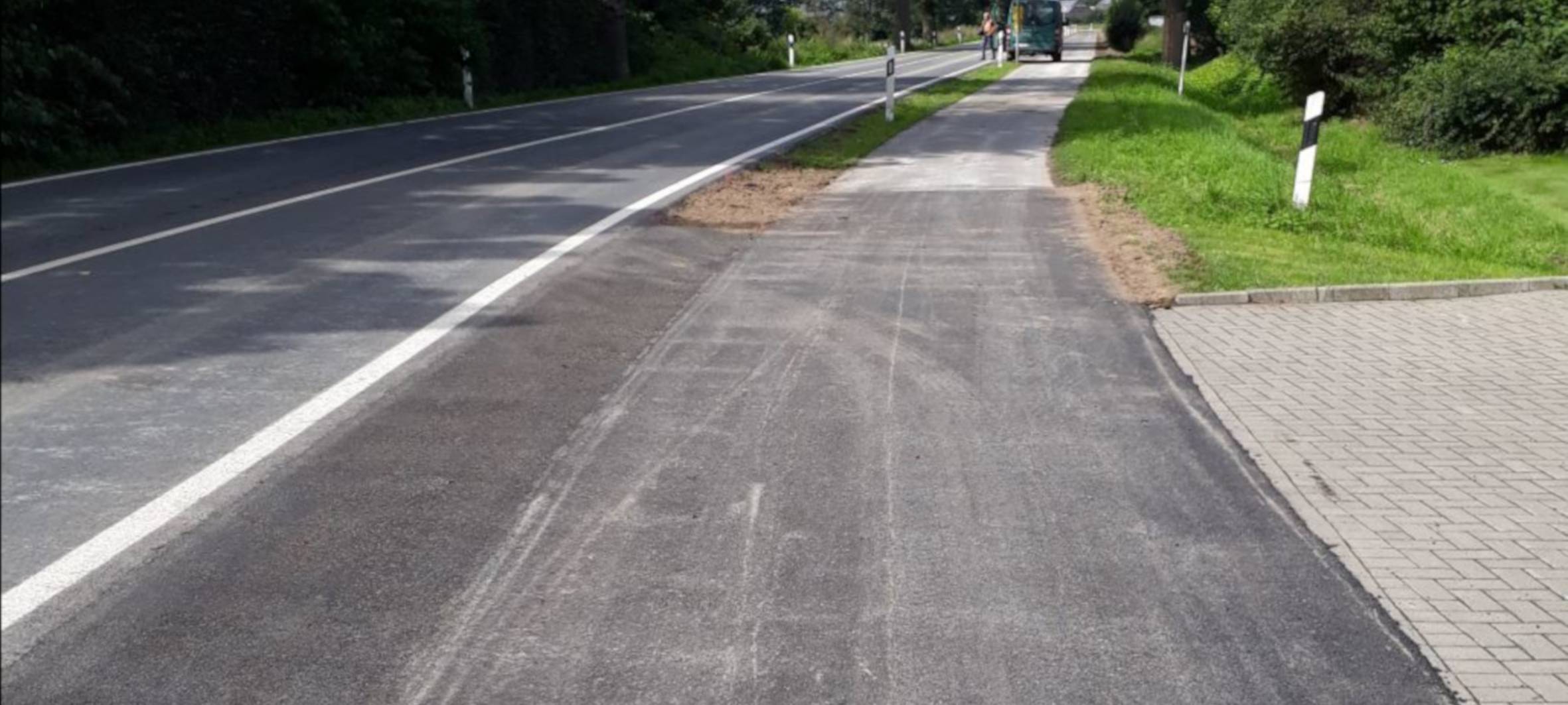 Hülser Landstraße wieder befahrbar