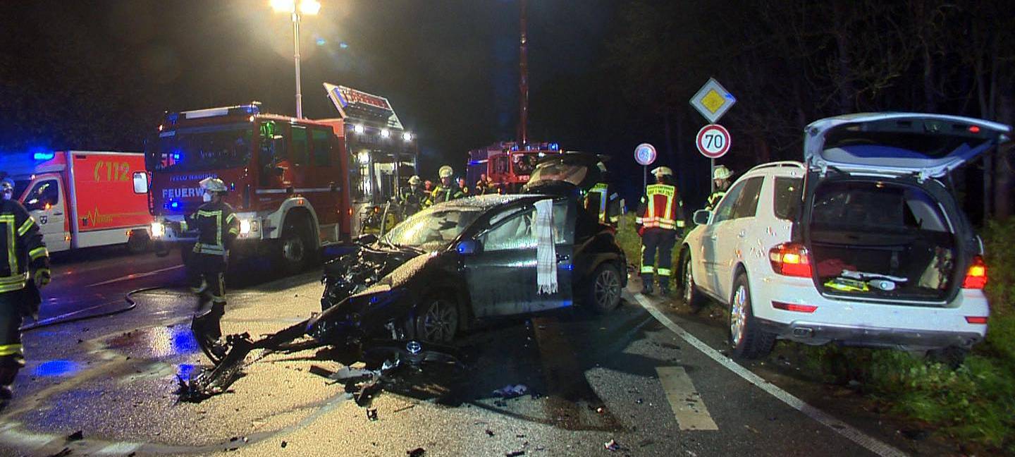 Grefrath: Fünf Verletzte bei Unfall auf B 509