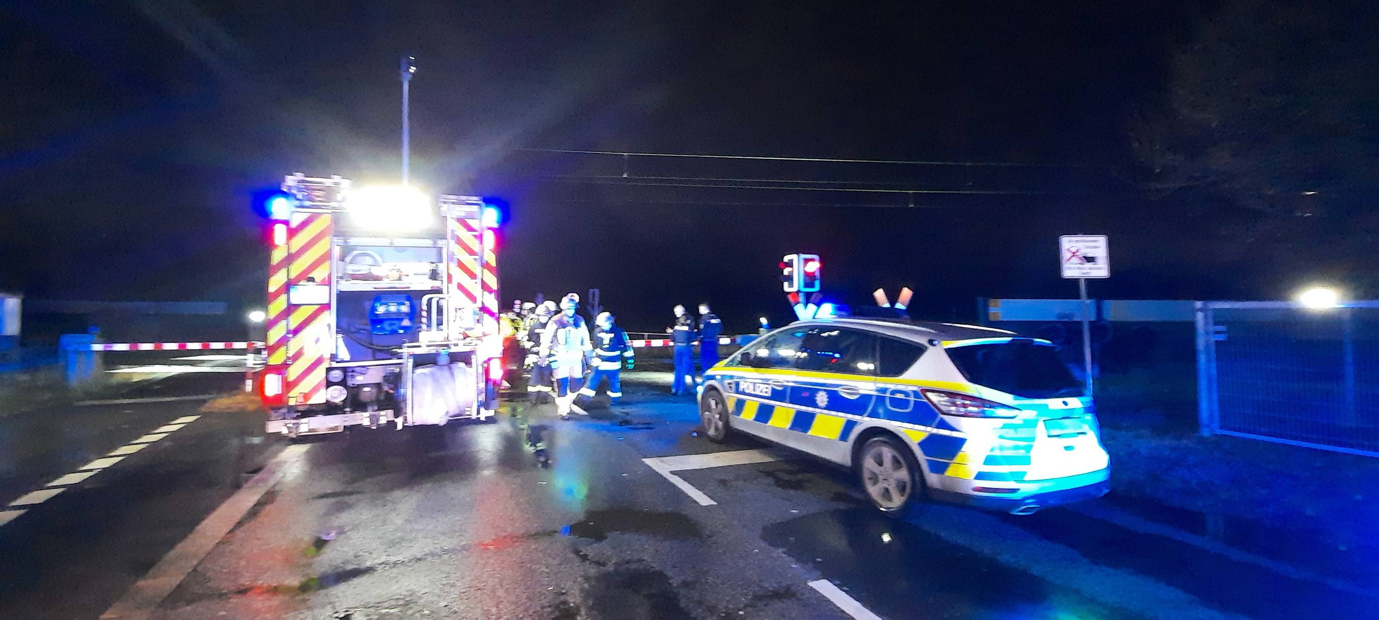 Unfall an Krefelder Bahnübergang