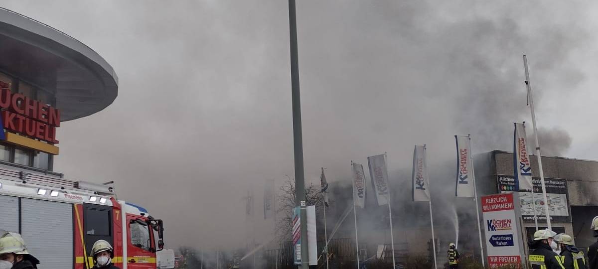 Großbrand in Krefeld-Oppum
