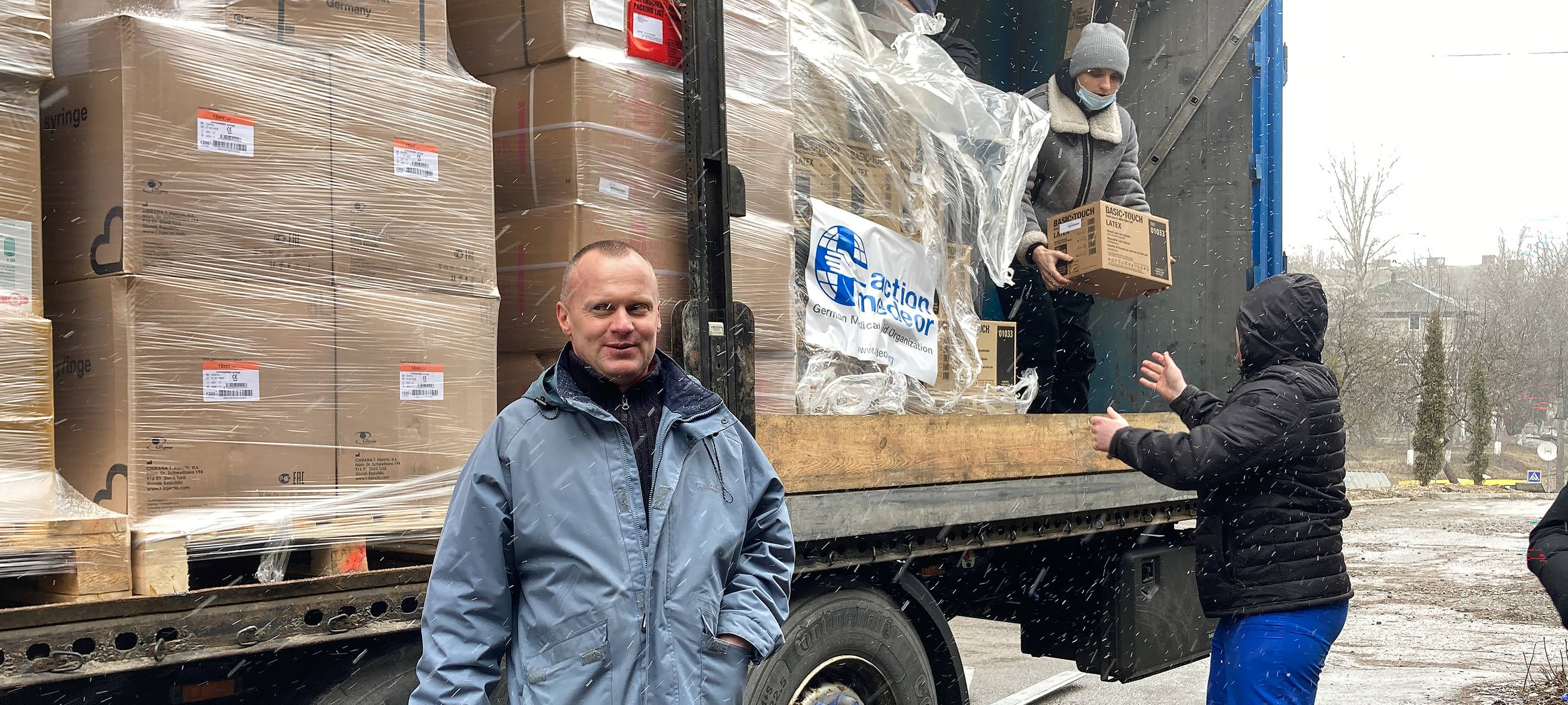 action medeor in der Ukraine eingetroffen