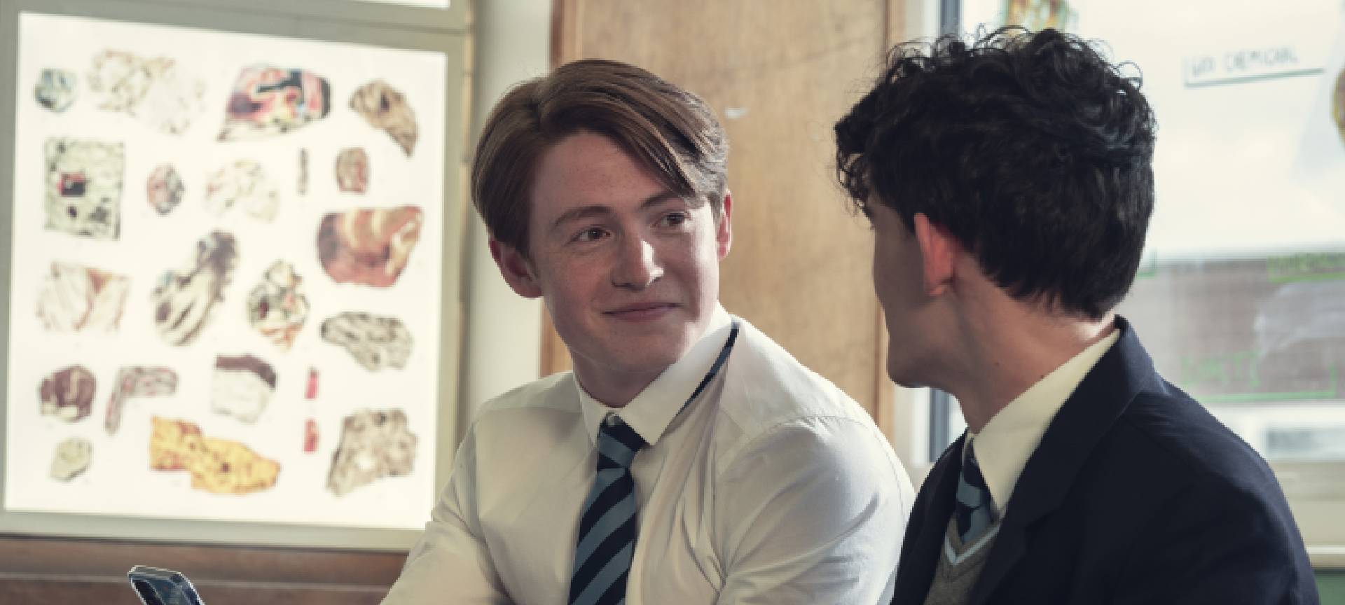 Nick und Charlie in der Schule.