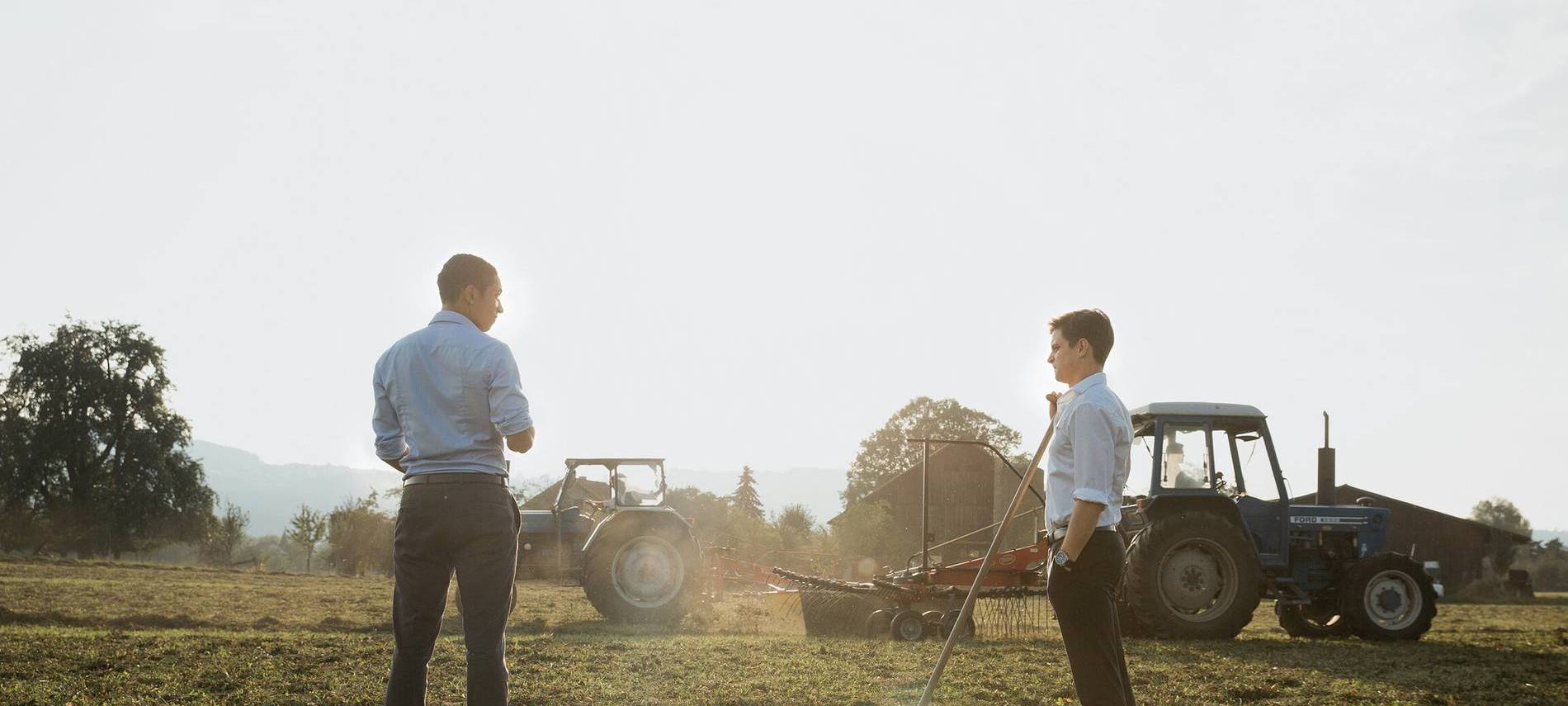 Michi auf dem Acker.