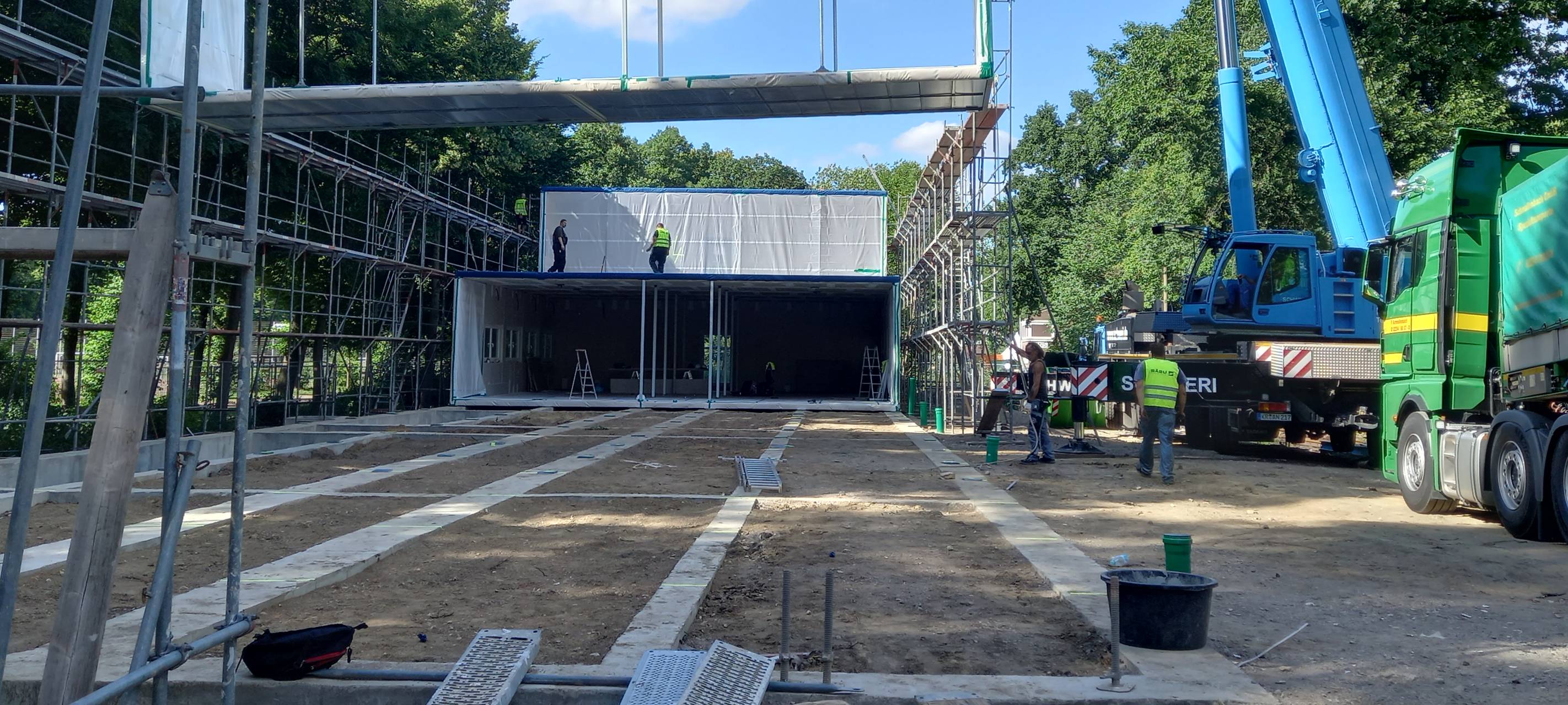 Krefeld: Arbeiten für Übergangsschule im Plan