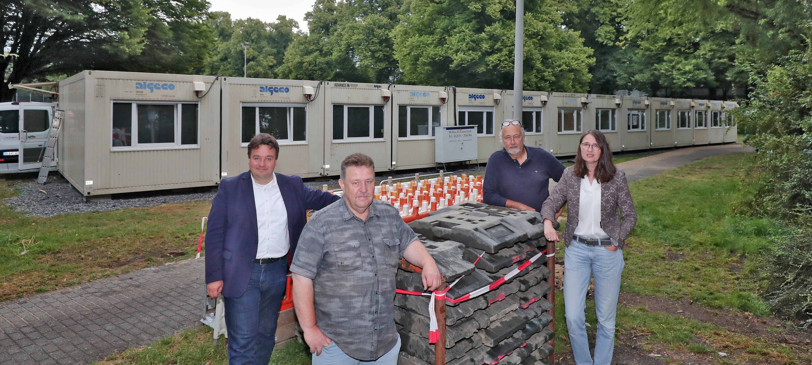 Container für Ukraine-Flüchtlinge