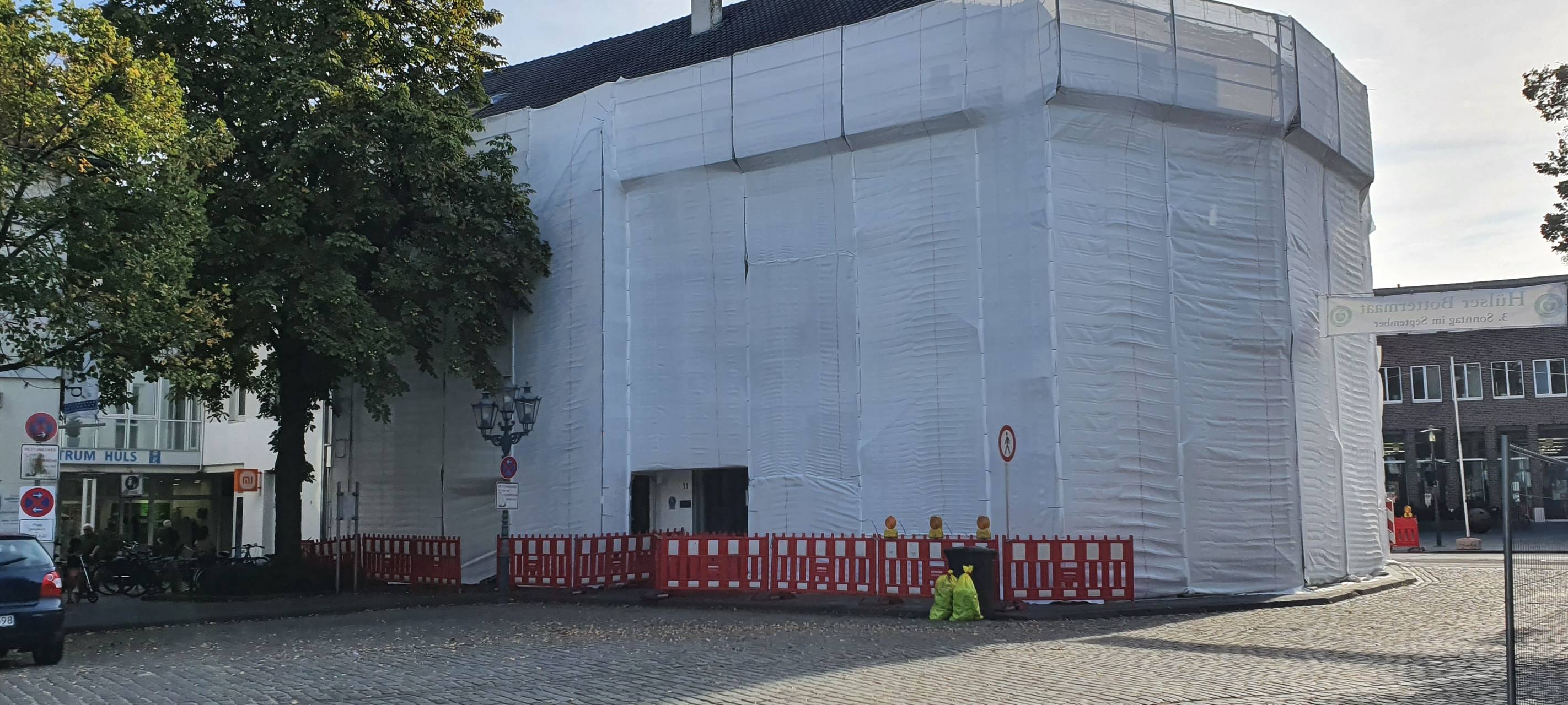 Sanierungsarbeiten am Hülser Rathaus
