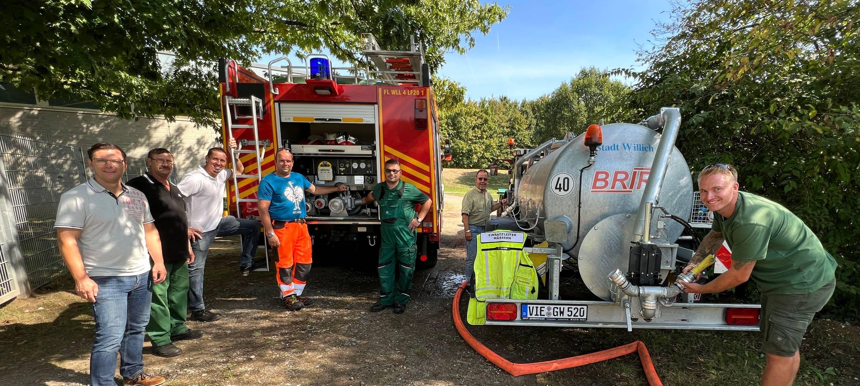 Natur wird mit Freibadwasser bewässert