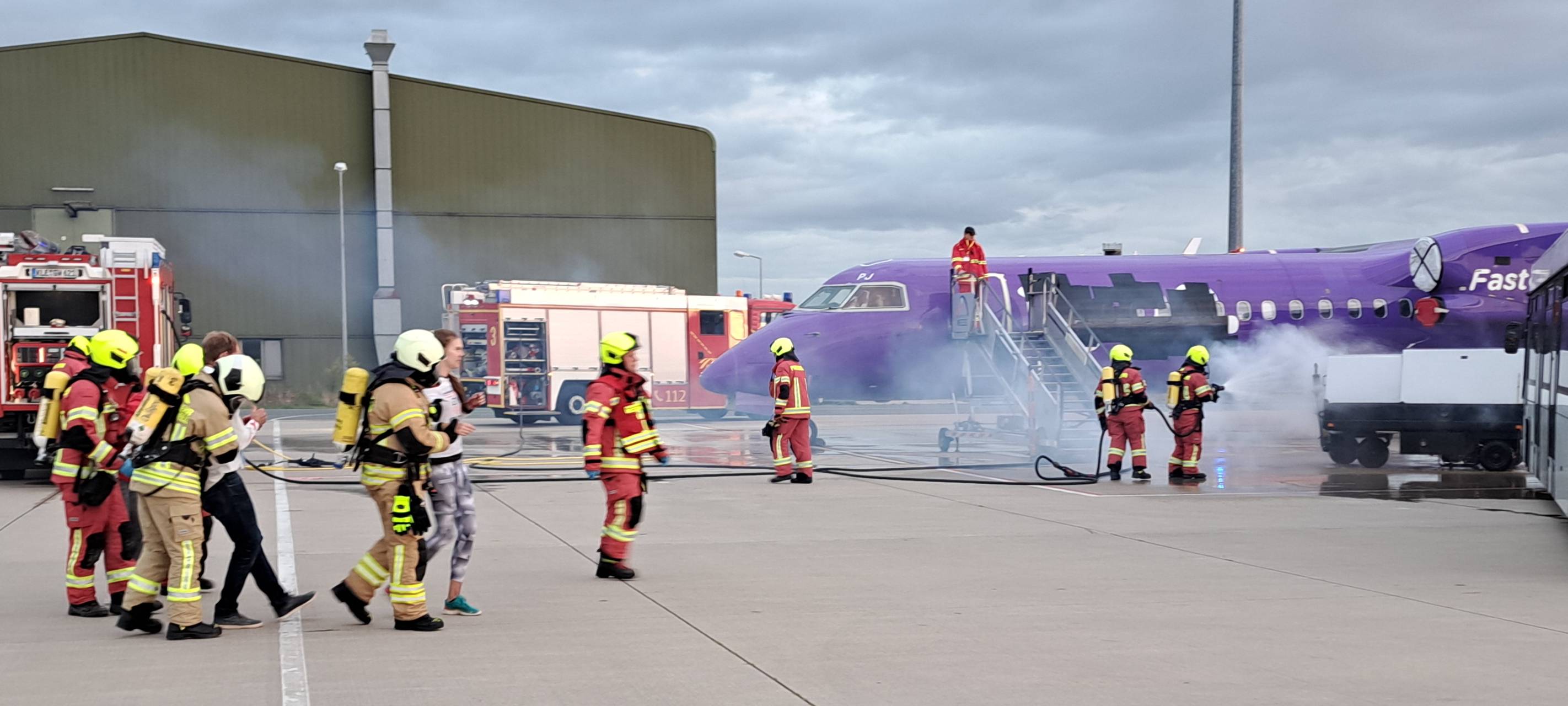 Airport Weeze probt den Notfall