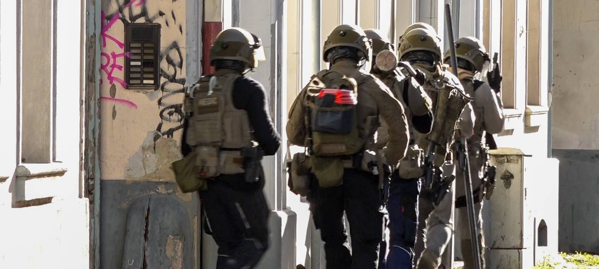 Großübung der Polizei in Krefelder Innenstadt