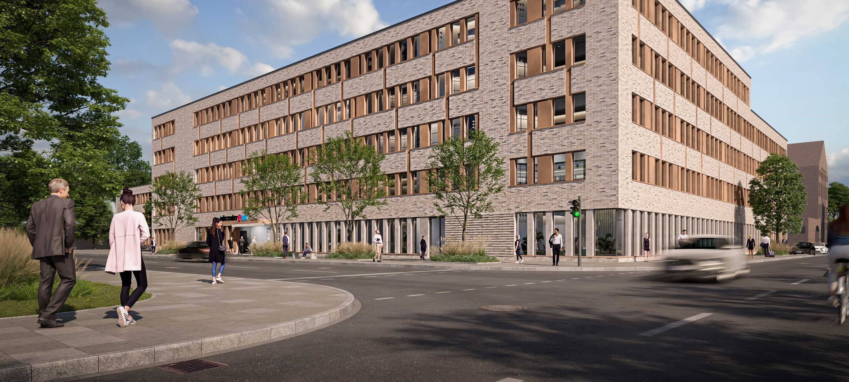 Jobcenter-Neubau: Richtfest am Willy-Brandt-Platz