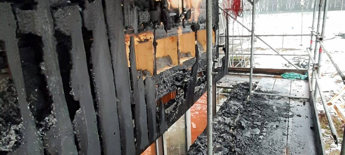 Feuer auf Kita-Baustelle in Lobberich