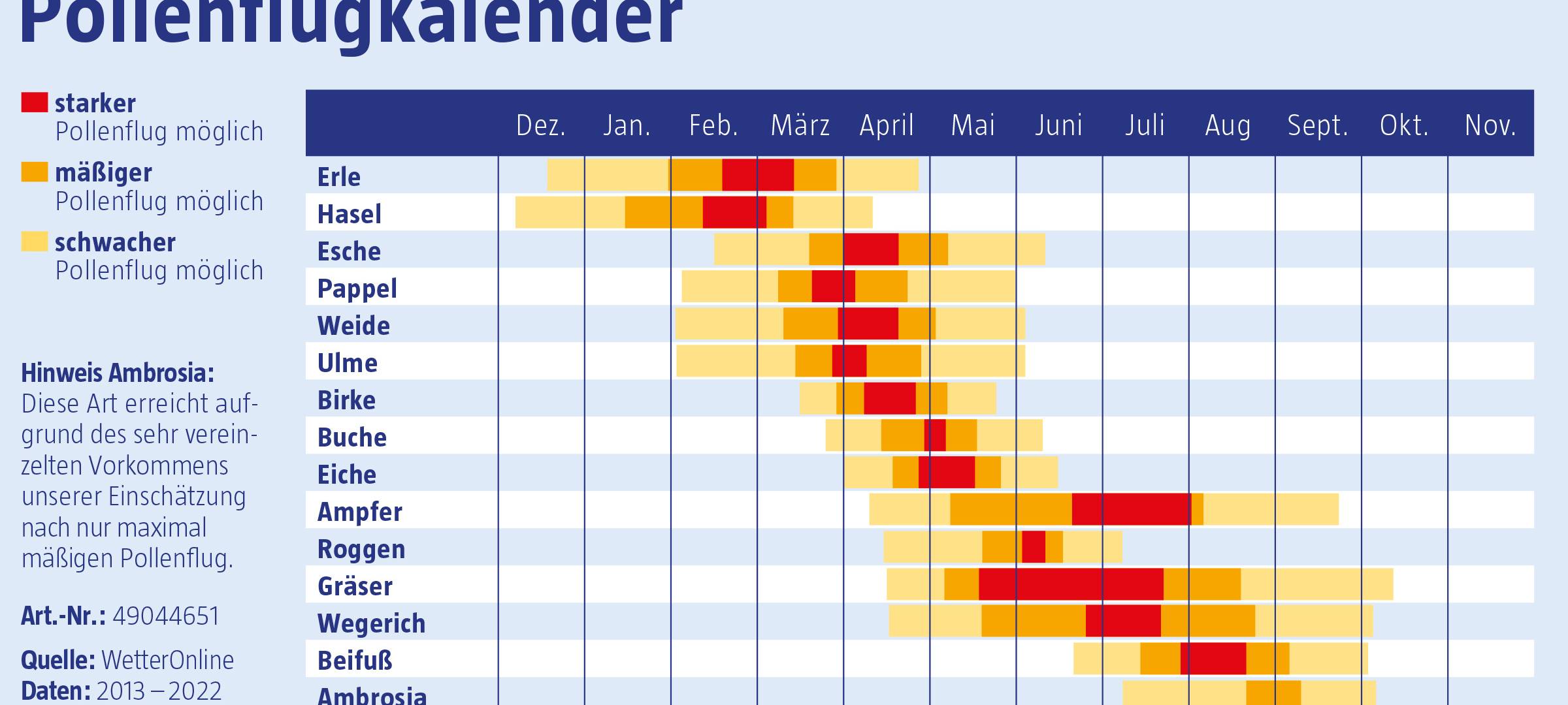 Birke, Hasel, Gräser & Co.: Alles zur Pollenflugsaison 2023