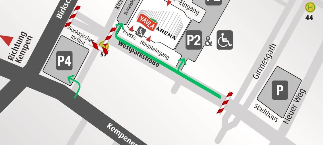 Bauarbeiten auf der Westparkstraße