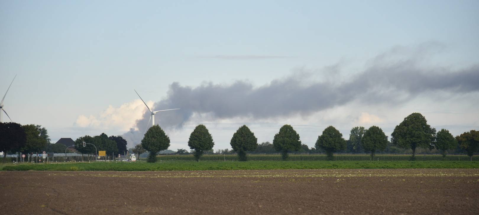 Brand in Kempener Industriegebiet