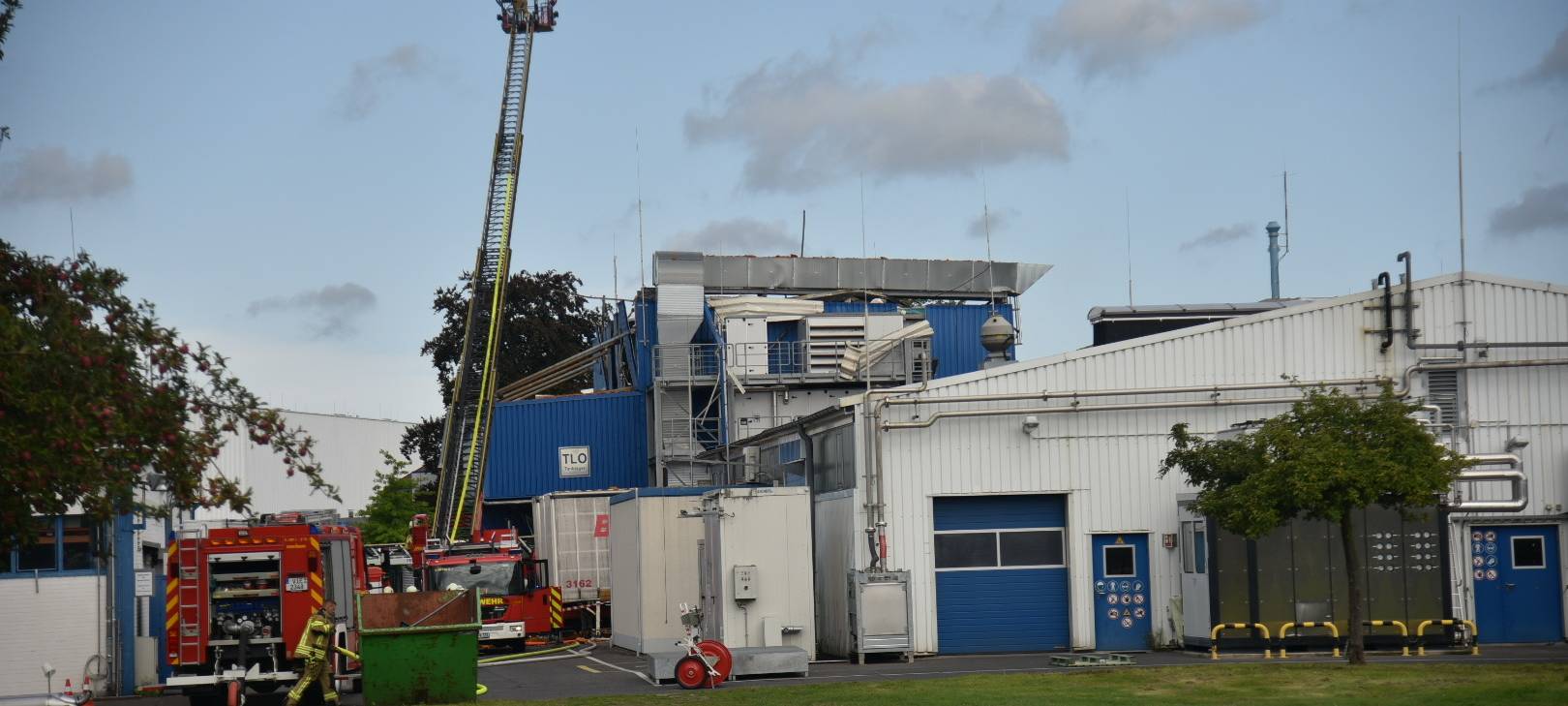 Brand in Kempener Industriegebiet