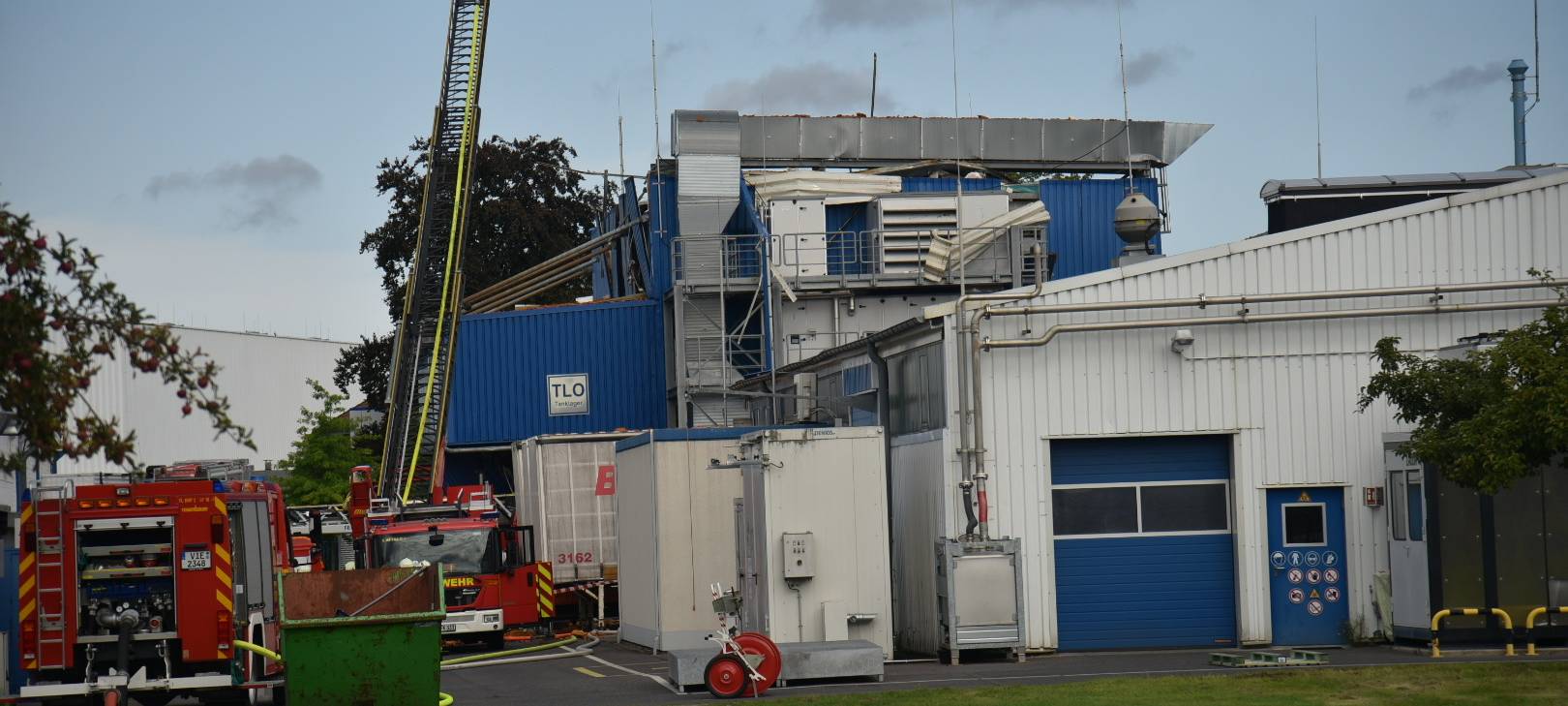 Brand in Kempener Industriegebiet