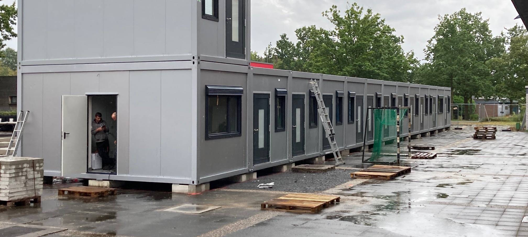 Nettetal: Wohncontainer für Geflüchtete fast fertig