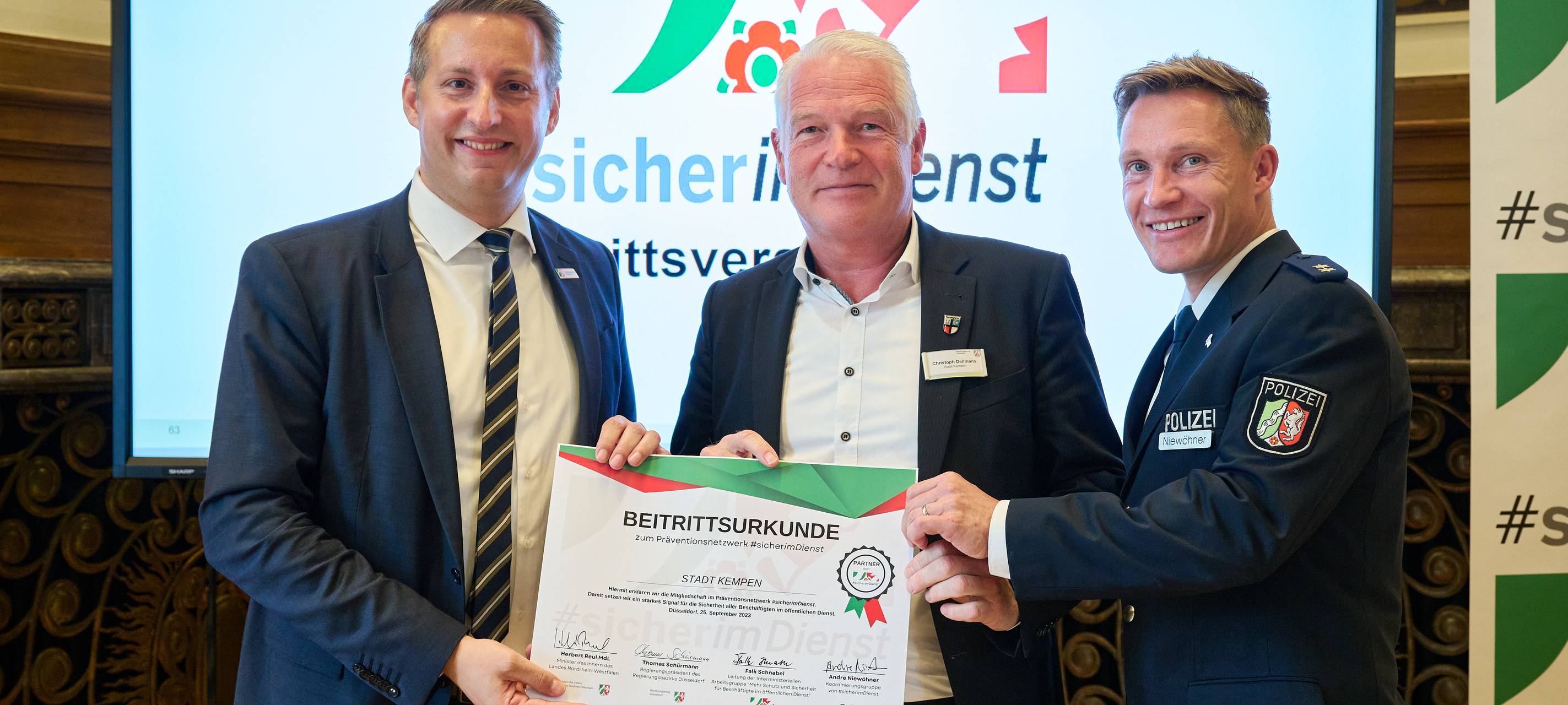 Krefeld und Kempen gehören jetzt zu #sicherimDienst