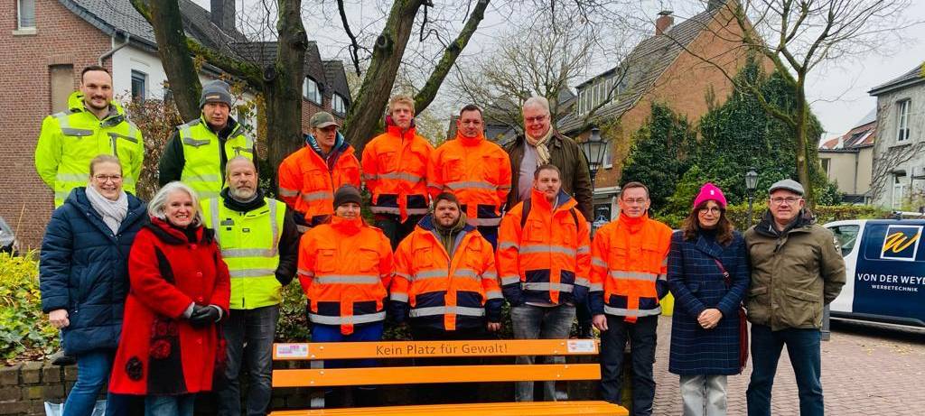 In Grefrath wird ein Zeichen gegen Gewalt an Frauen gesetzt