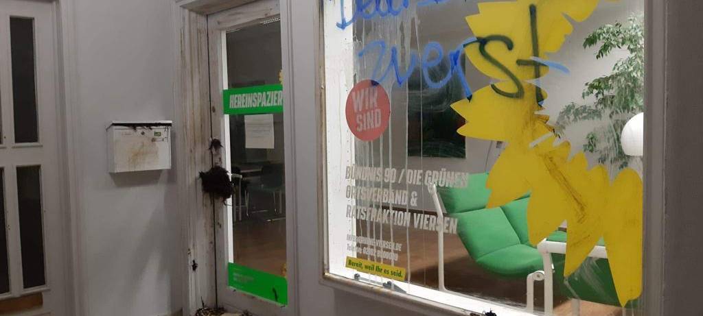 Vandalismus an Parteibüros im Kreis Viersen