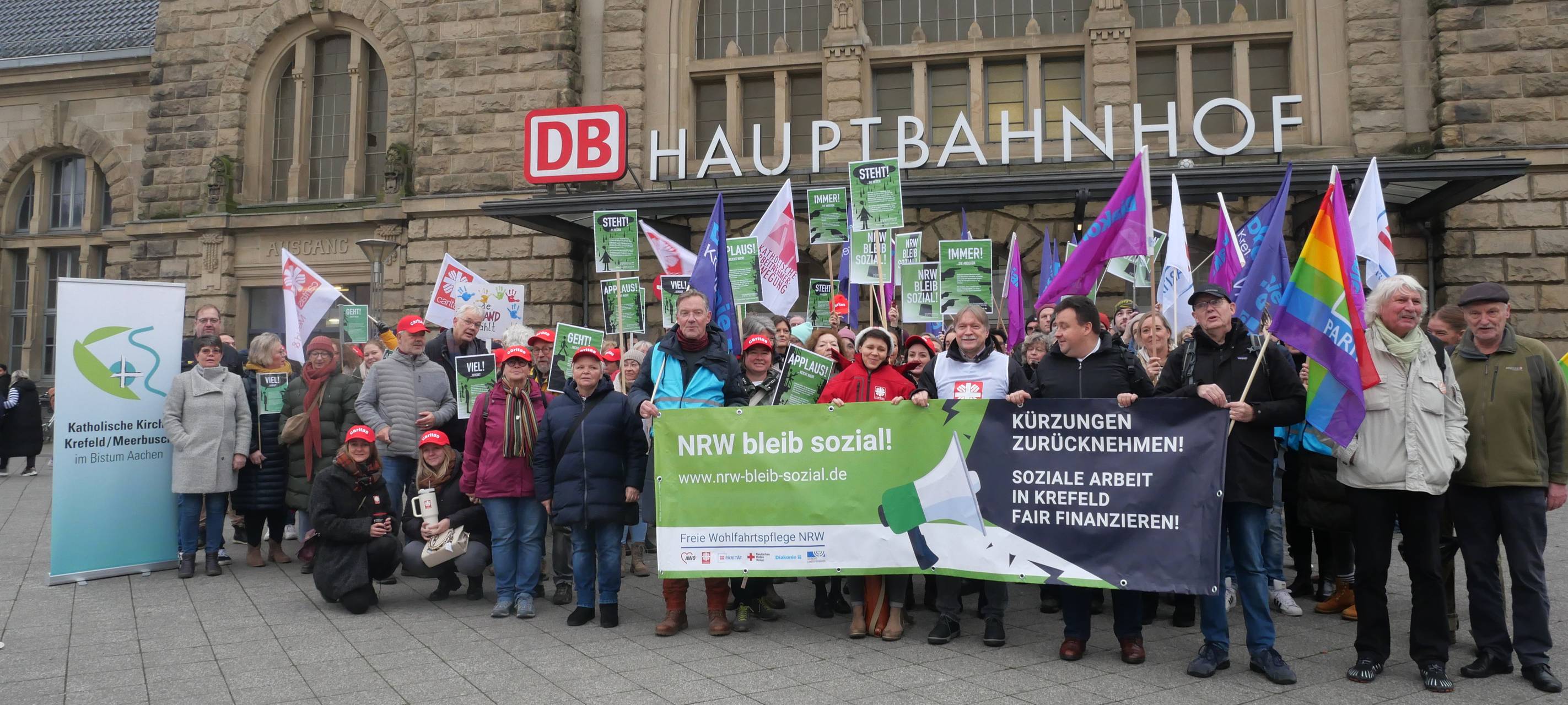 Krefelder Wohlfahrtsverbände gegen Sozial-Kürzungen