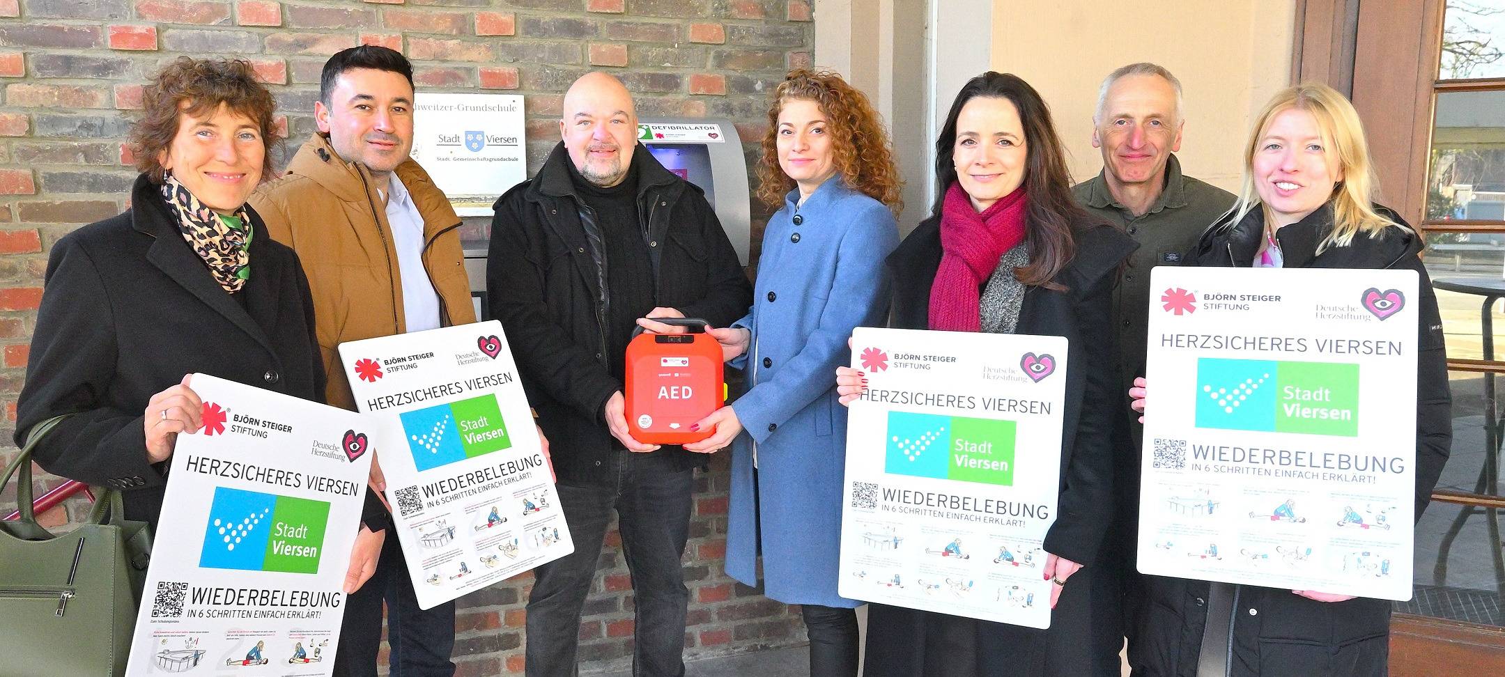 Laien-Defibrillatoren in Viersen