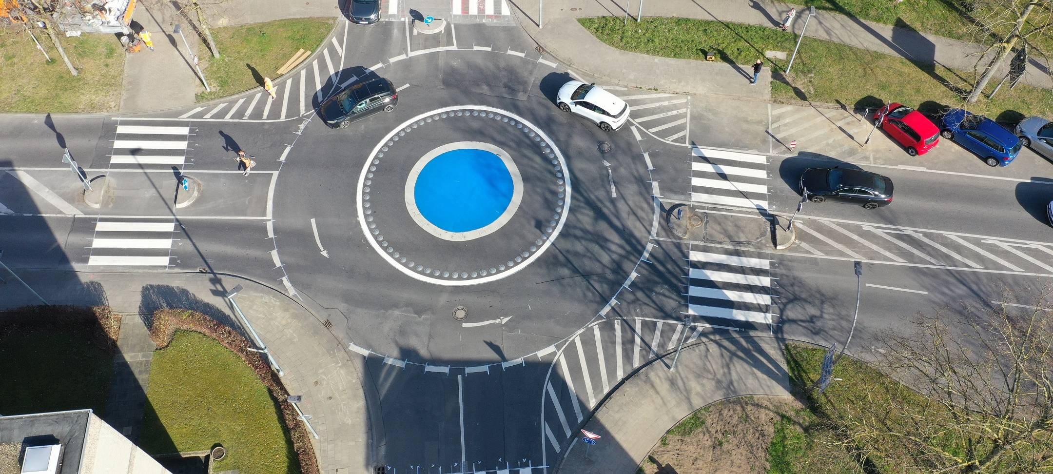 Neue Zebrastreifen in Viersen