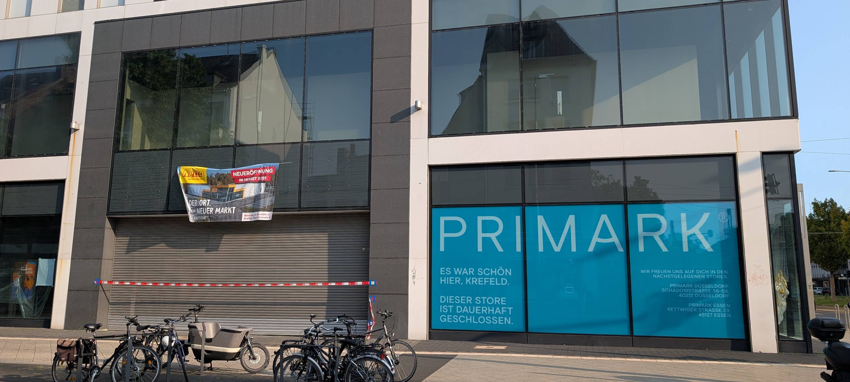 Netto-Markt in der Krefelder Innenstadt nimmt Gestalt an